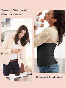 Sports Outdoor Women's Breathable Cross Mesh Abdomen Training Corset, Tight Sports Waistband & Body Shaper Waist Trainer Gym Accessories For Belly Slimming Girdles, Lumbar Girdles For Belly Slimming Corset - Multicolor - View 6