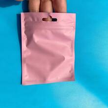 100/50/30/10 Pcs Pink Gift Packaging Bags, Jewelry & Accessories Clear Display Bags, Cables, Cosmetics & Holographic Reusable Self-Seal Bags - Multicolor - View 8