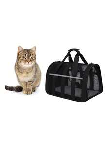 Mochila Portamascotas Tallas S, M, L | Ideal para Distintos Tamaños y Peso - Negro - Ver 4