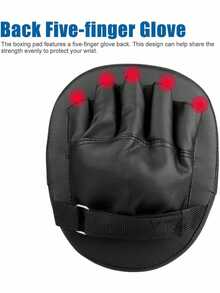 1 Set Youth Boxing Gloves & Kicking Pads, Boxing Gloves, Focus Mitts, Taekwondo Kicking Pads | Boxing, Muay Thai, Accuracy & Protection | Ergonomic Design, Soft Padding, Safety Fit Leather