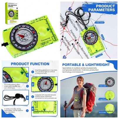 Orienteering Compass, Hiking Survival Compas, Compasses Kids For Magnetic Camping Backpacking, Compas Small Mini Stuff