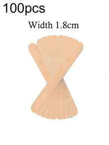 100/50/30/10pcs Natural Wood Wax Sticks Precision Hair Removal - , Wax Wood Body Hair Removal Stick Applicator Spatula, Body Hair Removal Craft Stick Applicator Spatula, Natural Wood Wax Applicator, Wood Wax Craft Stick Spatula Applicator For Hair Removal, Eyebrows And Body, Ideal For Spa And Home Use, Summer Hair Removal Spatula Applicator - Multicolor - View 19