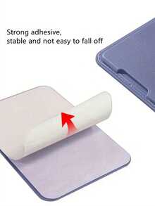 1 pieza Funda de teléfono de silicona suave y a prueba de golpes compatible con iPhone 17/16e/15/14/13/12/11/7/8/XR/XS/Plus/Pro/Pro Max/Mini/Air y Galaxy A51 4G/A52/A52s 5G/S23 Ultra/A13 4G, con soporte adhesivo minimalista de 2 en 1 de color púrpura sólido, adecuado como regalo para amigos, familiares, novias y novios - Multicolor - Ver 5