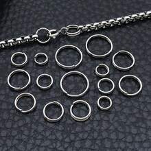 100/500pcs Stainless Steel Split Rings Double Loop Jump Rings 5/6/7/8/10mm Small Key Rings Round Key Chain Connectors For Jewelry Bracelet Making Car Keys Ornament - Silver - View 5