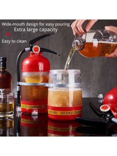 1pc Creative Drink Dispenser, Beer Dispenser, Fun Water Bottle, Suitable For Party, KTV, Bar, Restaurant, Large Capacity Acrylic Bottle Dispenser