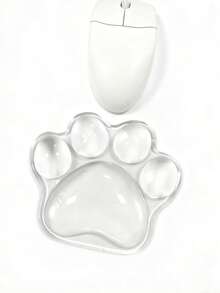 Mouse Wrist Rest, Gel Transparent Mouse Wrist Support Pad, Lovely Ergonomic Mouse Wrist Pad, Soft Transparent Wrist Pain Relief Office Home Desk Computer Mouse