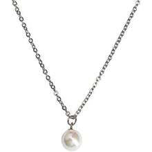 LuckyLy Collar de Mujer con Perla, Cadena de Acero Inoxidable con Baño de  18k o Color Plata y Dije para Mujer – Accesorios para Mujer Ideales como Regalos para Mujer y Regalos para Mamá, Modelo Adele(Plata) - Multicolor - Ver 1