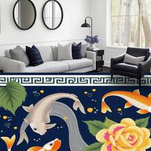 1PC Chinese Style Area Rug, Lightweight Washable Easy-To-Care Summer And Autumn Floor Mat, Suitable For Living Room, Bedroom, Dining Room, Bathroom, Balcony, Room Accessones - Nhiều màu - Xem 2