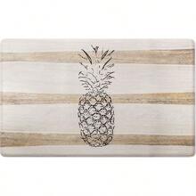 SoHome Cozy Living AntiFatigue Kitchen Mat Kitchen Mats Rug for Floor Farmhouse ThemedNon Slip Stain Resistant Easy Clean 1 2 Inch Thick Comfort Chef Mat 18" x 55" Pineapple - Piña - Ver 1