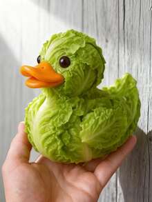 1件蔬菜鸭装饰品 - 新年装饰 - 情人节礼物，创意简约树脂鸭工艺品，客厅、卧室、办公室家居装饰，独特礼物