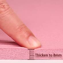 Pink Yoga Mat Set (185CM*61CM) , Fitness Exercise Mat For Yoga, Pilates, Workout - 粉色 - 查看 8