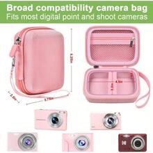 TYUI Digital Camera Case Compatible With VAHOIALD FHD 1080P/ For CAMKORY Digital Point And Shoot/For KODAK PIXPRO FZ45-BK 16MP Vlogging/For IWEUKJLO/For Nsoela Holder For SD Card More- Pink Box Only - 粉色 - 查看 3