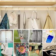 10pcs/Pack Shower Curtain Rings, Shower Curtain Hooks Metal Round Shower Ring Hooks For Bathroom Shower Rod - Multicolor - View 7