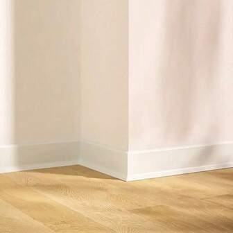 1 rollo de 10 cm de ancho de zócalo autoadhesivo de PVC, zócalo blanco para recortar paredes para decoración del hogar en la sala de estar