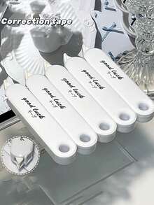 5卷装渐变色修正带，美观可爱，大容量修正带，速干，即时修正，易于使用，适合学校办公用品、返校季、圣诞礼物 - 均碼 - 查看 6