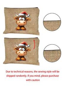 1/2 piezas Bolsa de lona con estampado de divertida vaca de las Tierras Altas de Escocia, bolsa de lona ligera y elegante con estampado, bolsa de maquillaje, bolsa de almacenamiento, bolsa de hombro espaciosa para mujer, con gran capacidad y duradera, ideal para compras, playa, viajes, trabajo, escuela o uso diario, versátil para estudiantes y tutorías, bolsas de oficina, regalo para cumpleaños, Navidad - Multicolor - Ver 11