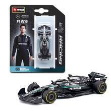 2025年新款1:64 Bburago F1合金模型车 - 法拉利SF25、红牛RB21、AMG W16 E Performance、迈凯伦MCL39标准涂装合金赛车收藏玩具 - W16#63 - 查看 1