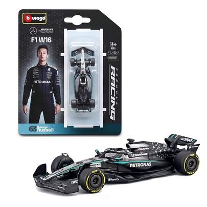  2025年新款1:64 Bburago F1合金模型车 - 法拉利SF25、红牛RB21、AMG W16 E Performance、迈凯伦MCL39标准涂装合金赛车收藏玩具