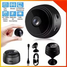 Câmera de Segurança Wi-Fi A9 Full HD 1080p 360° Espiã com Visão Noturna e Gravação Remota - Preto - Visão 9