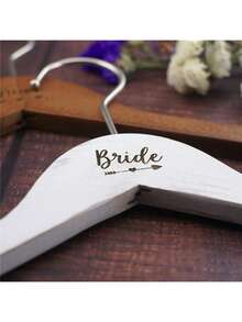 Custom Wedding Dress Hanger Personalized Wedding Hanger Personalized Wedding Hanger Carving Name And Date Bride Shower Gift - Multicolor - View 9