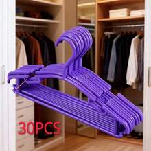 10/20/30/50pcs Mini Plastic Hangers Set, Suitable For Daily Use, Teen's Wardrobe, Not For Hanging Heavy Clothes