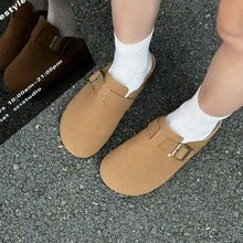 Women Flat Sandals - Brown - View 4