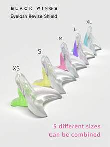 Tấm tách và bảo vệ mi tái sử dụng BLACKWINGS, 5 kích cỡ, 1 cặp. Bộ dụng cụ nâng mi bao gồm miếng đệm silicon, dụng cụ uốn mi, dụng cụ thoa, dụng cụ nâng mi, quà tặng, đồ dùng du lịch, đồ giá rẻ, vật dụng cần thiết khi đi du lịch. - Nhiều màu - Xem 4