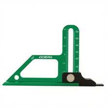Woodworking Height Gauge 0-60mm Depth Gauge, Precision CNC Machined Height Measuring Tool For Table Saw, Aluminum Alloy Setting Up Gauge For Router Table Drill, Table Saw Accessories - Green - View 12