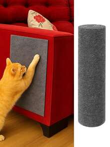Arranhador de Gato Carpete Adesivo Flexível BRINQUEDO INTERATIVO PARA GATOS PET ANTI STRESS ENRIQUECIMENTO AMBIENTAL - Cinza - Visão 8