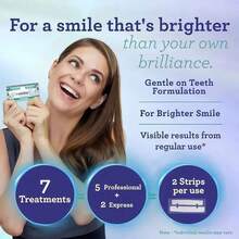 14/28/56 Strips GuruNanda Teeth Whitening Strips - 7-Day Treatment With Non-Slip, Dry Strip Technology - Whitening Designed With Care For A Brighter Smile PZXL - 白色 - 查看 5