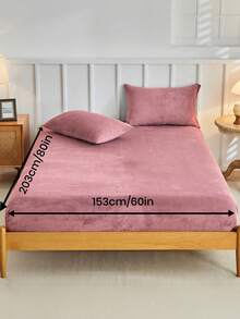 1 件床笠、床上用品、床垫保护套、床罩、舒适家纺、柔软舒适的床垫罩、纯色床单、深口袋、仅床单、不带枕套、防尘、可机洗、床上用品礼品、适合双人大床、可机洗、秋季装饰、冬季装饰 - 乾枯玫瑰色 - 查看 17
