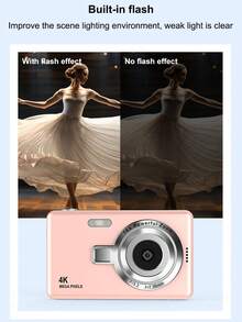 1 台 Q12 数码相机，配备 32G 内存卡、5000 万像素 2.4 英寸屏幕、可充电相机 CCD 和多种滤镜模式。便携式防抖智能变焦数码相机，适合户外使用