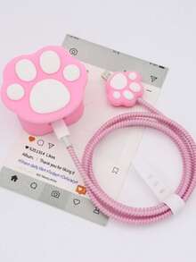 4-Piece Compatible With Apple 40W Fast Charging Bundle: Case And Coiled Cable Protector Combo, Compatible With 40W Apple Chargers - Multicolor - View 11