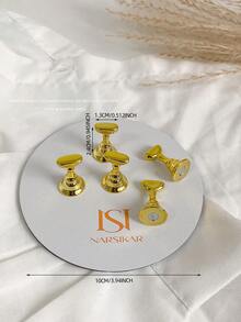 Decoraciones de arte de uñas - Placa base magnética de metal con diseños impresos de mariposas y princesas de colores, puntas de uñas variadas, soporte de exhibición de arte de uñas coreano, accesorios y suministros personales DIY para fotografía