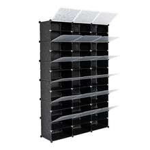 12 Tier Portable 72 Pair Shoe Rack Organizer Shoe Storage Cabinet Stand Expandable For Heels Boots Slippers Black Shoe Organizer Storage Tower Shelf With 36 Grids New In 2026! - 彩色 - 查看 12