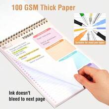 Forvencer To Do List Notepad (65 X98), To Do List Notebook For Work, Undated Daily Planner Organizer For Tasks Checklist &Amp; Goal Planning, To Do List Perfect For Office, School, Cute - ColorD - 查看 4