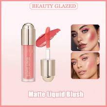 beauty glazed 液体腮红，哑光妆效，持久保湿，显色度高，质地柔滑细腻，易于晕染，轻盈遮瑕 - 裸粉色 - #104 - 查看 2