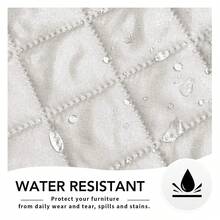 Oversized Recliner Cover Reversible Couch Cover Sofa Cover For Living Room Water Resistant Furniture Protector With Elastic Straps For Pets Dog Oversized Recliner, Ivory/Ivory - Multicolor 1994 - View 3