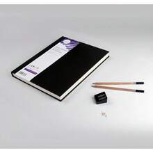 Sketchbook Soft White Paper 65lb 100g Black Hardcover 110 Sheets 8.5 X 11 Inches - 1 - View 4