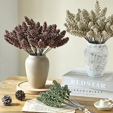 1 束（6 枝）/ 3 束（18 枝）彩色麦穗和薰衣草人造花束 - 非常适合家居装饰、婚礼、生日等场合！ - 彩色 - 查看 3