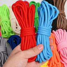 5mm Thick Polyester Braided Rope, 5m Solid Color Rope, Suitable For Weaving Crafts And DIY Projects - Available In Black, Blue, Red, Pink, Green, White, Yellow, Light Blue, Orange And Other Colors - Suitable For Phone Lanyards, DIY Projects, Outdoor Camping, Pet Leashes And More - Multicolor - View 2