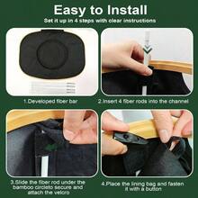 - Papelera de reciclaje para cocina de 26 galones, l con bolsa interior extrable y reutilizable con botella, pegatinas de plstico de residuos de vidrio, color negro - 11D US SNX - Ver 5