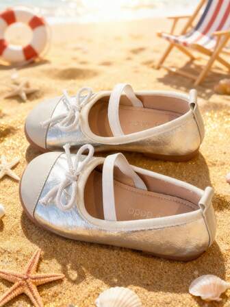 Tibanyu 1 Pair Girls' Flat Shoes, Low-Top Children's Mary Jane, Casual Fashion Shoes, Comfortable Low-Top Design, Lightweight Flat Shoes For Indoor And Outdoor, Suitable For Spring And Autumn, Suitable For Daily Activities, Banquets And Parties