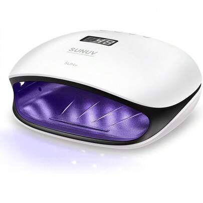 UV Led Nail Lamp, UV Nail Dryer SUN4 For Shellac Manicure Gel With 4 Timers, LCD Display, Sensor And Double Speed Drying
