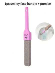 Powerful Pumice Stone Set, Portable Replaceable Pumice Stone, Long Handle Pumice Stone Toilet Brush, Volcanic Rock Cleaning Pad, Toilet Seat Cleaner, Shower, Bathtub, Sink, Pool, Stove And Bathtub Descaling Stick - Multicolor - View 13