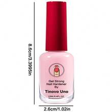 Tinovo Uno Powerful Nail Hardener, An Alcohol-Free Keratin Formula That Dries Naturally, Providing Long-Lasting Protection Against Breakage And Chipping, Suitable For Soft And Thin Nails, Natural Pink Nail Polish, Smooth Application, An Essential For Nail Care, Nail Polish, Stylish Bottle Design - Pink - View 9