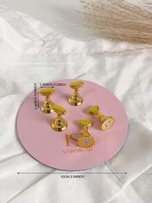 Decoraciones de arte de uñas - Placa base magnética de metal con diseños impresos de mariposas y princesas de colores, puntas de uñas variadas, soporte de exhibición de arte de uñas coreano, accesorios y suministros personales DIY para fotografía