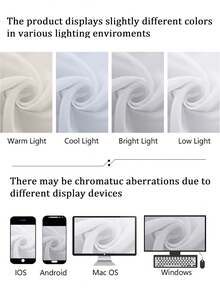 1 Pieza De Tul Transparente De Color Sólido Para Decoración De Ventana Del Dormitorio Y Sala De Estar
