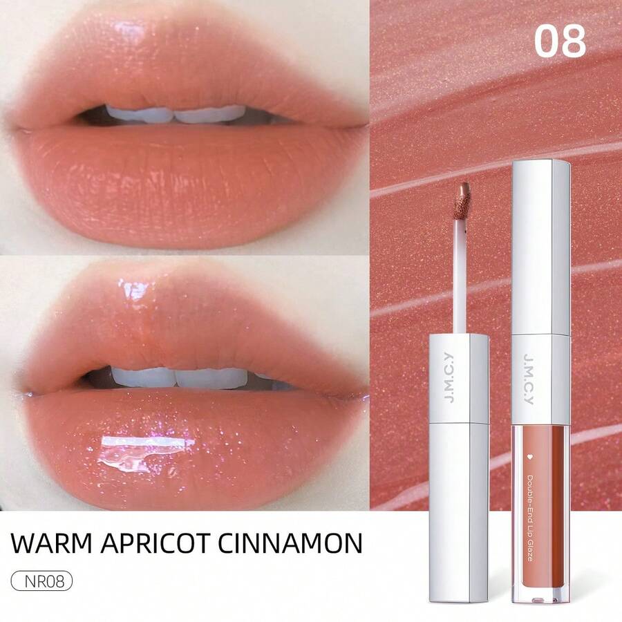 J.M.C.Y 二合一哑光和光泽唇彩，轻盈唇彩，打造自然妆容，不粘唇膏