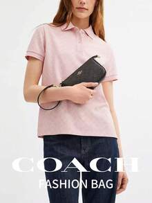 Coach Bolso y bolso de mano de mujer Nolita 19 de color negro, cartera clásica de señora con cierre de cremallera metálica